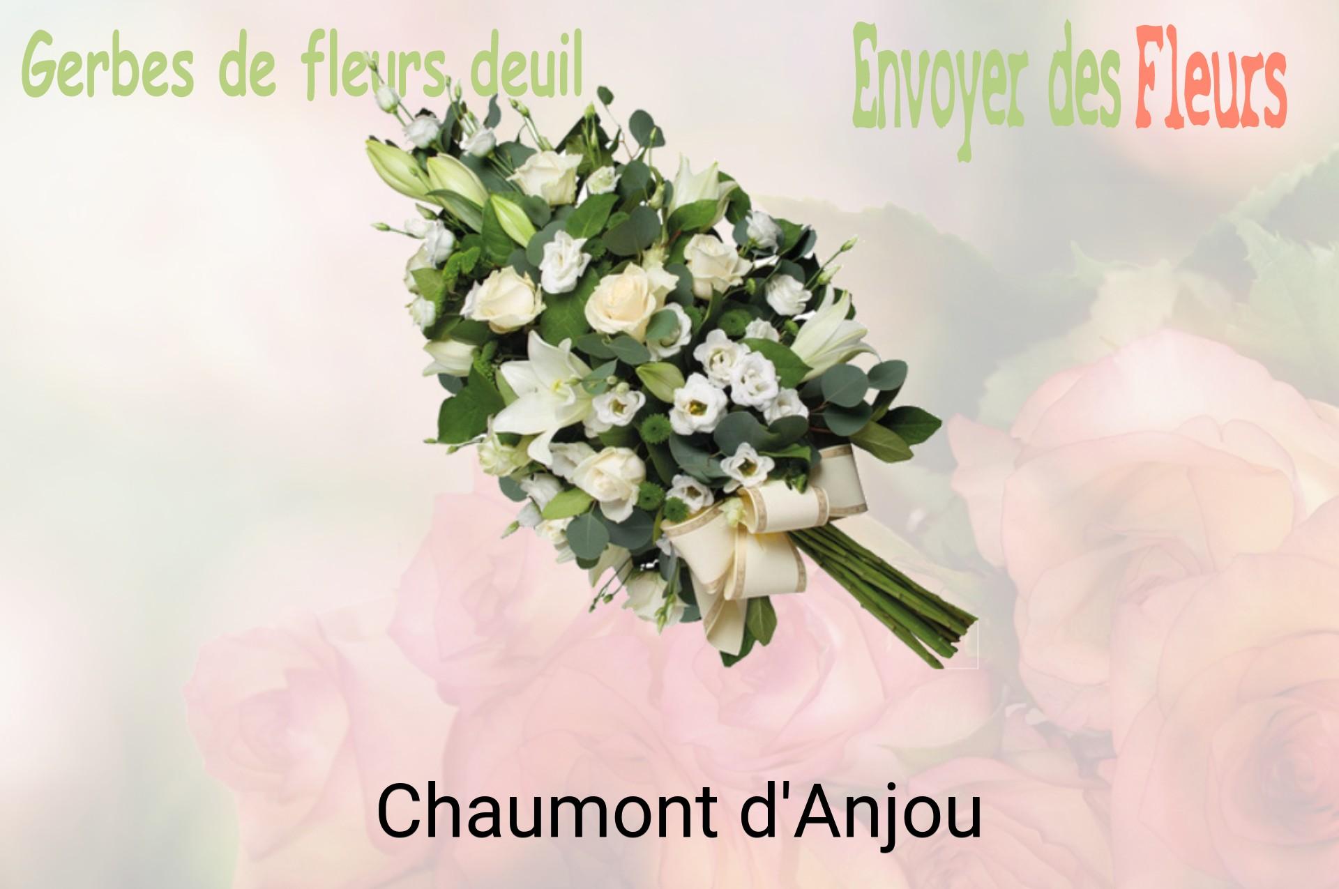 Gerbe de fleurs de deuil livrée à Chaumont-d'Anjou